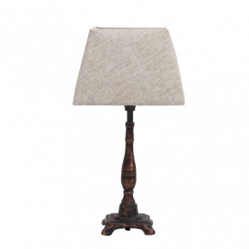 Distribuidor - Lâmpadas Diversas | Sobre Mesas Decoração | SOBREMESA CICLIDO 1XE27 MARRON RUSTICO 38X2020 CM Ref: 134071002